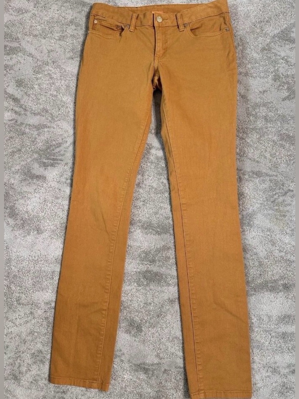 Tory Burch Straight Leg Jeans in Camel/Tan